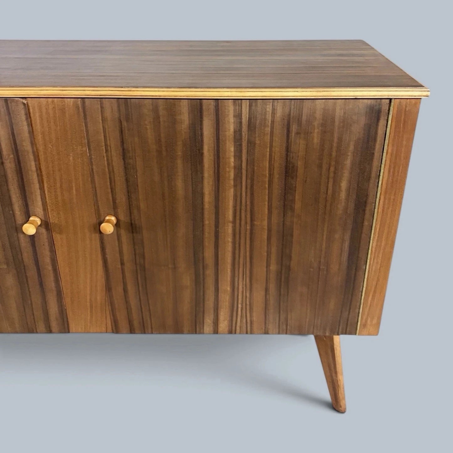 Morris of Glasgow Mid Century Vintage Walnut & Teak Sideboard – image 5