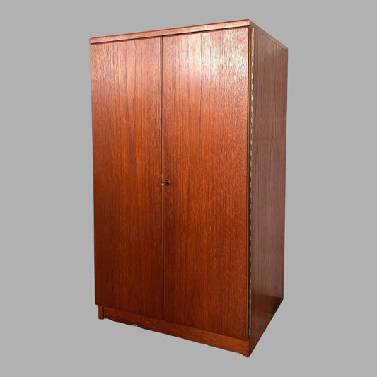 Mid-century Danish teak hi-fi and record-player cabinet – view 1