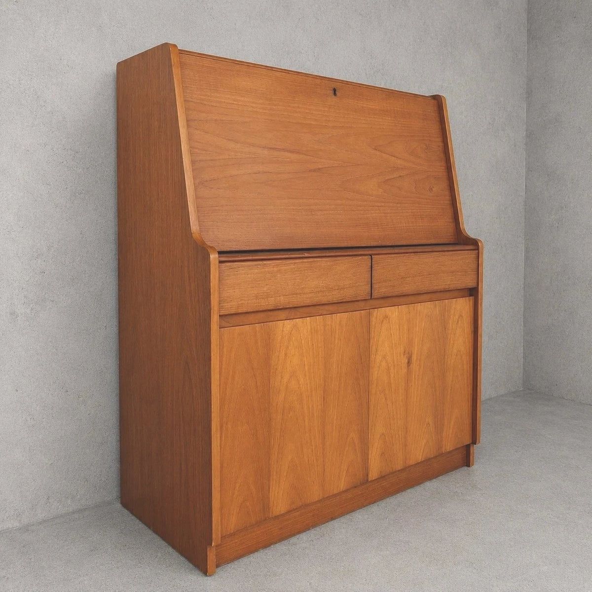 Mid Century Remploy Teak Bureau Desk – photo 1