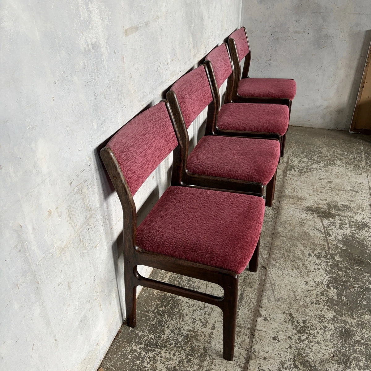 Dyrlund Danish Rosewood Dining Chairs – Set of Four – photograph 4