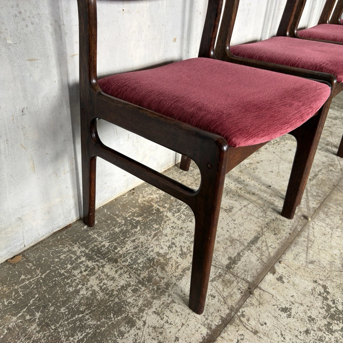 Dyrlund Danish Rosewood Dining Chairs – Set of Four – photograph 8