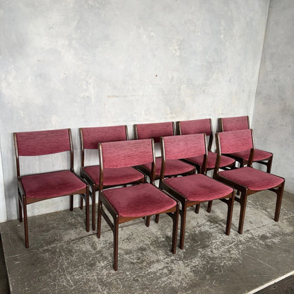 Dyrlund Danish Rosewood Dining Chairs – Set of Eight – photograph 1