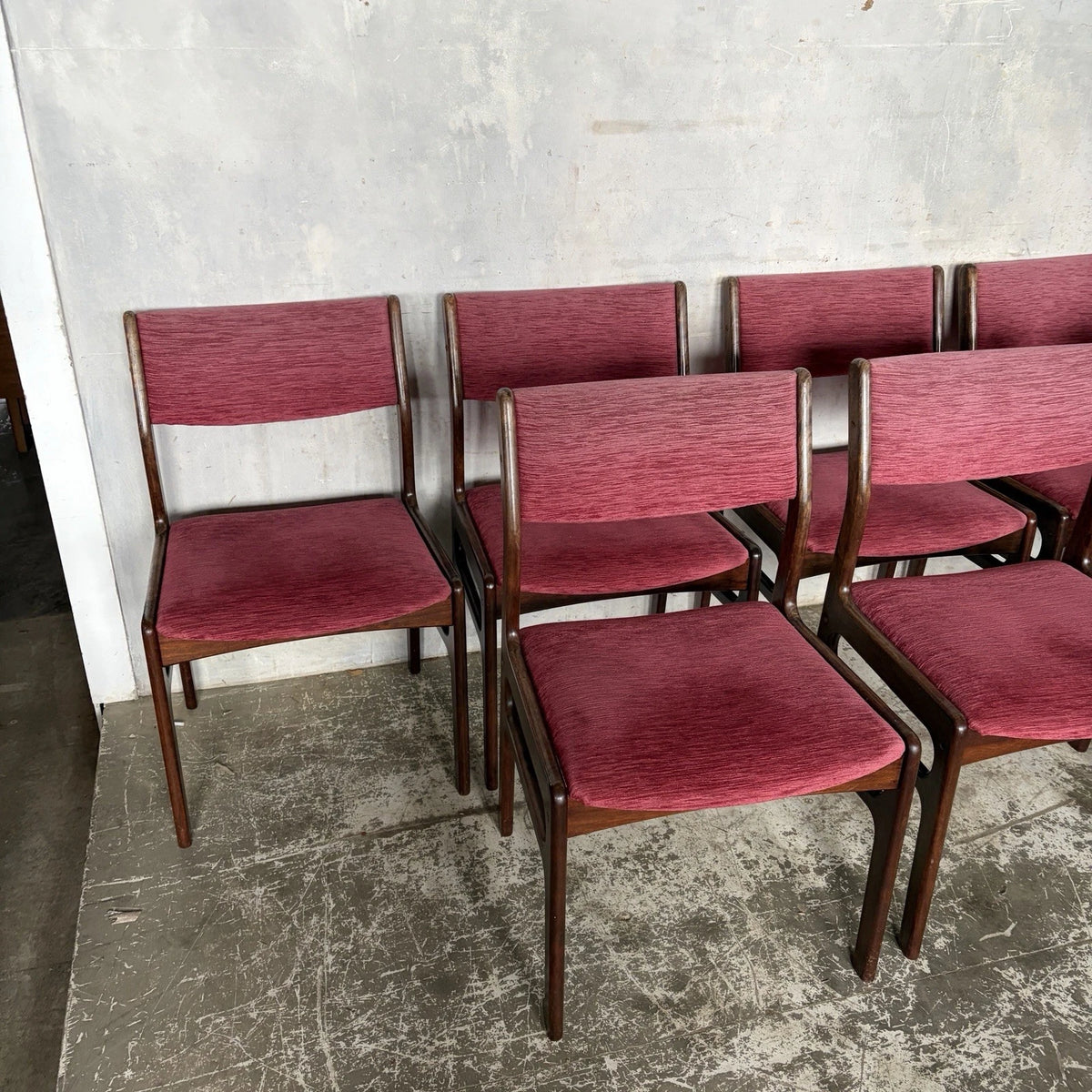 Dyrlund Danish Rosewood Dining Chairs – Set of Eight – photograph 2