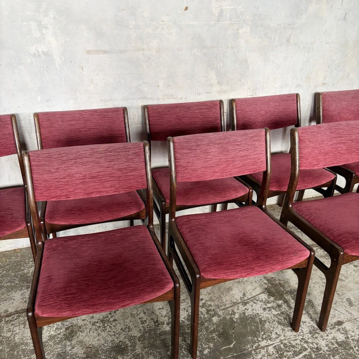 Dyrlund Danish Rosewood Dining Chairs – Set of Eight – photograph 3