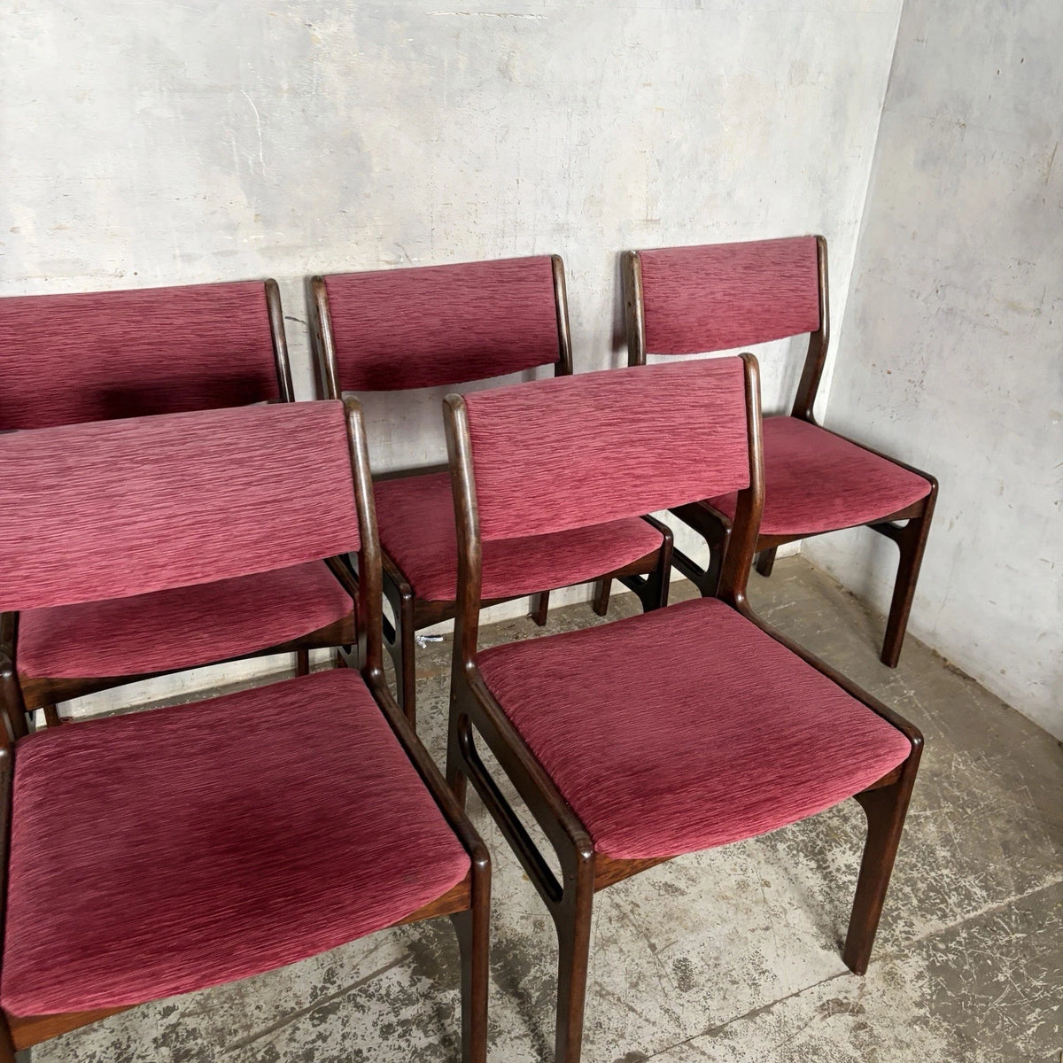 Dyrlund Danish Rosewood Dining Chairs – Set of Eight – photograph 4