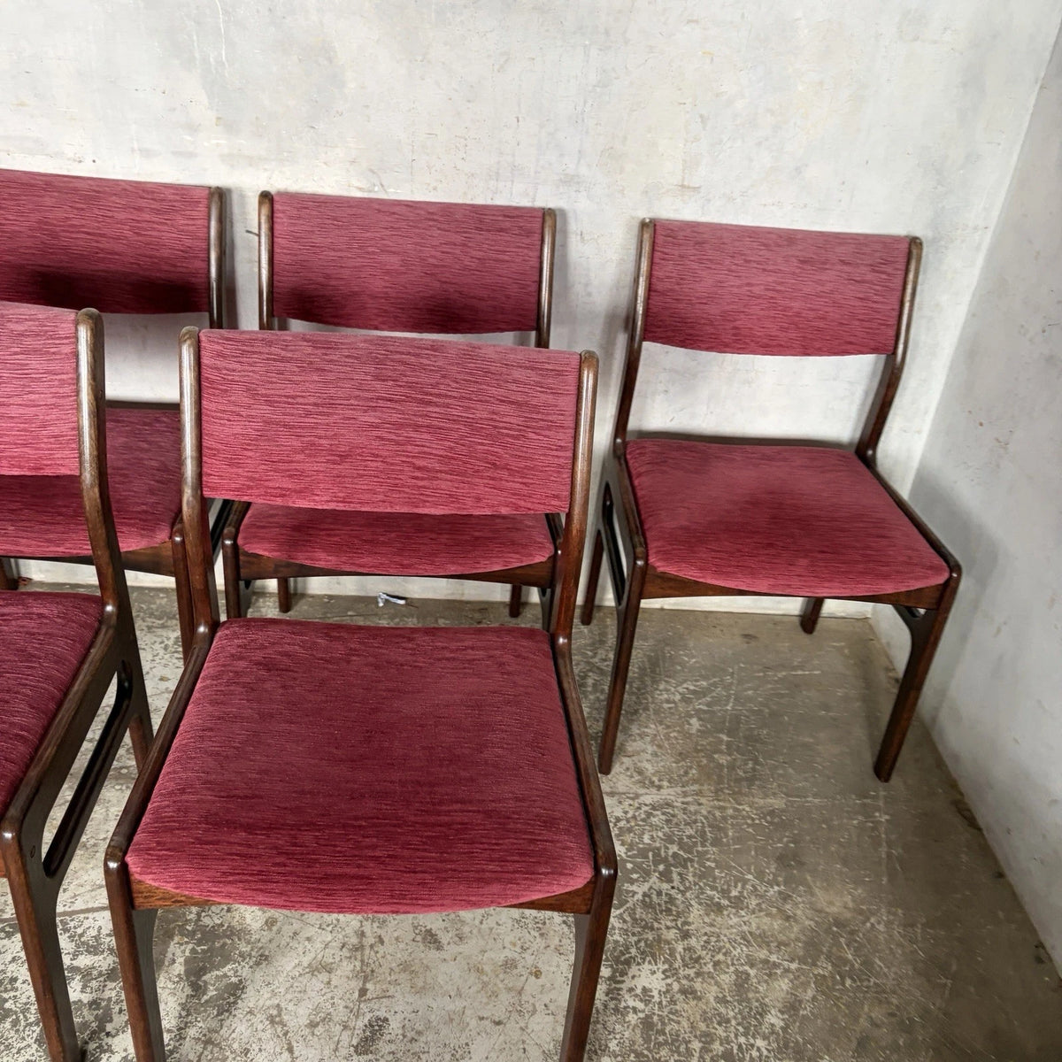 Dyrlund Danish Rosewood Dining Chairs – Set of Eight – photograph 5