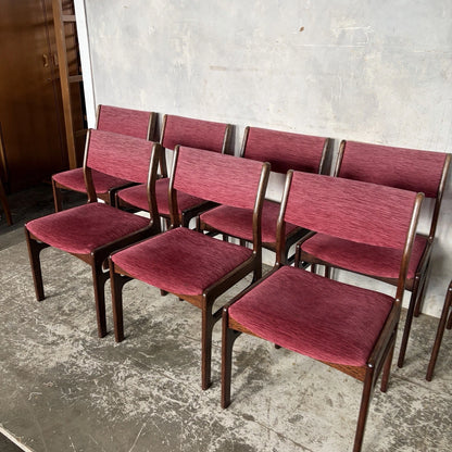 Dyrlund Danish Rosewood Dining Chairs – Set of Eight – photograph 6
