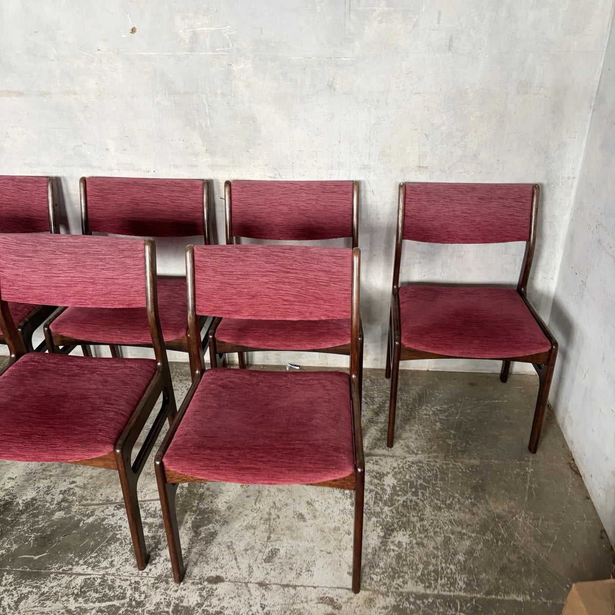 Dyrlund Danish Rosewood Dining Chairs – Set of Eight – photograph 7