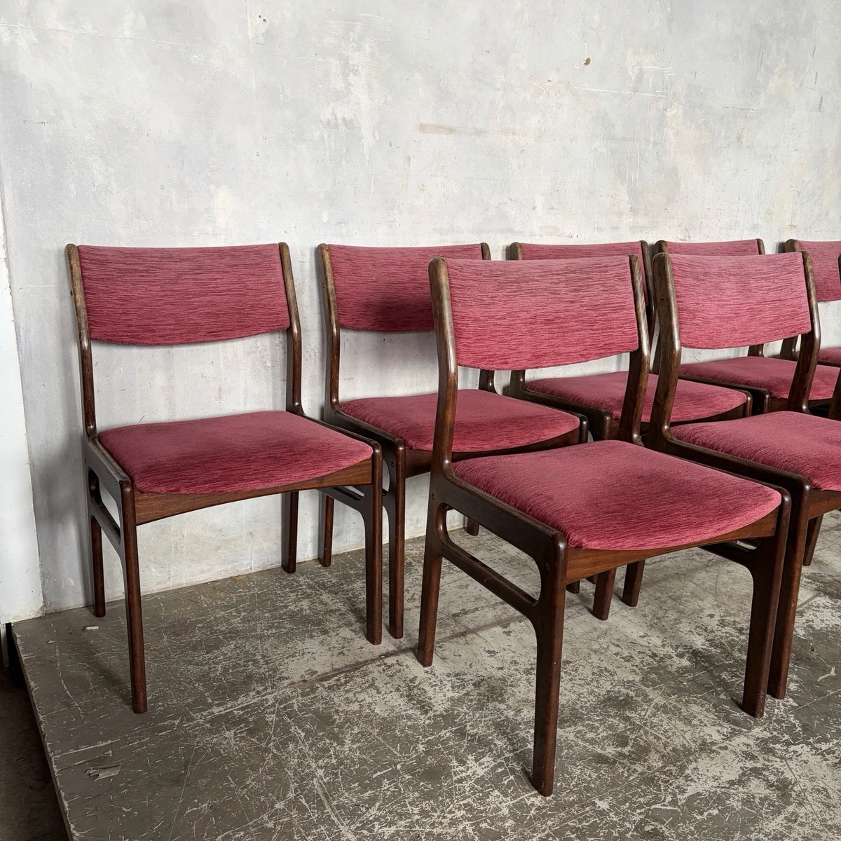 Dyrlund Danish Rosewood Dining Chairs – Set of Eight – photograph 9