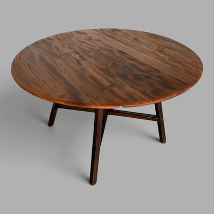 1950s Ercol Elm & Beech Oval Drop-Leaf Dining Table – photograph 4