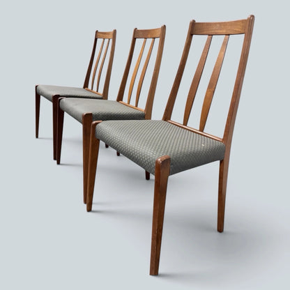 Dyrlund Danish Teak Highback Dining Chairs – Set of Four – view 7