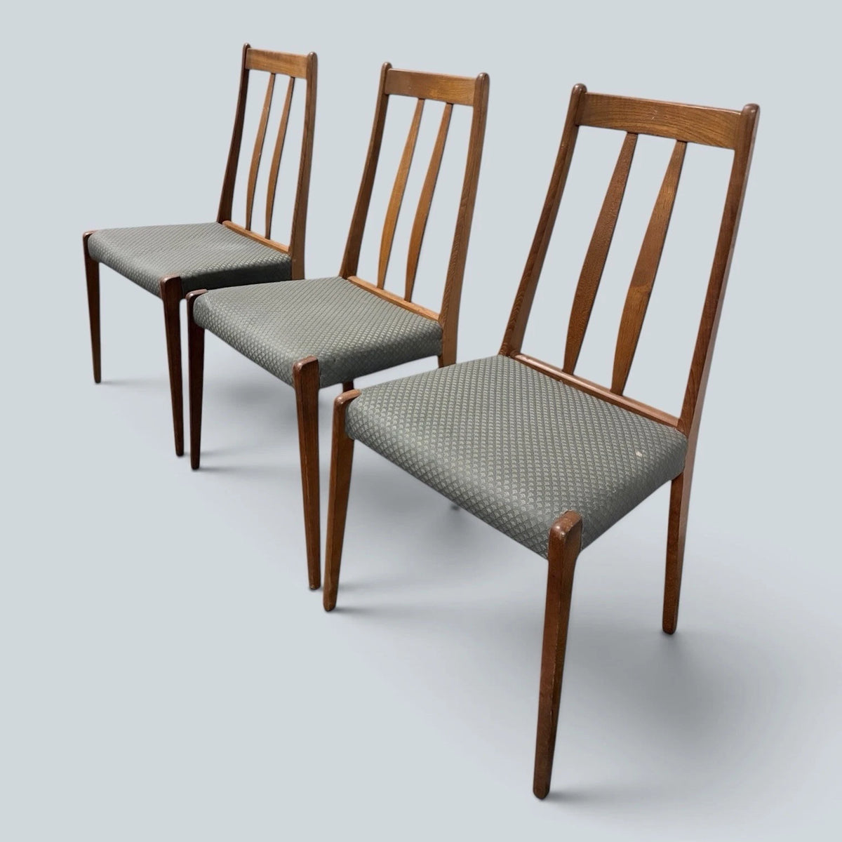 Dyrlund Danish Teak Highback Dining Chairs – Set of Four – view 8