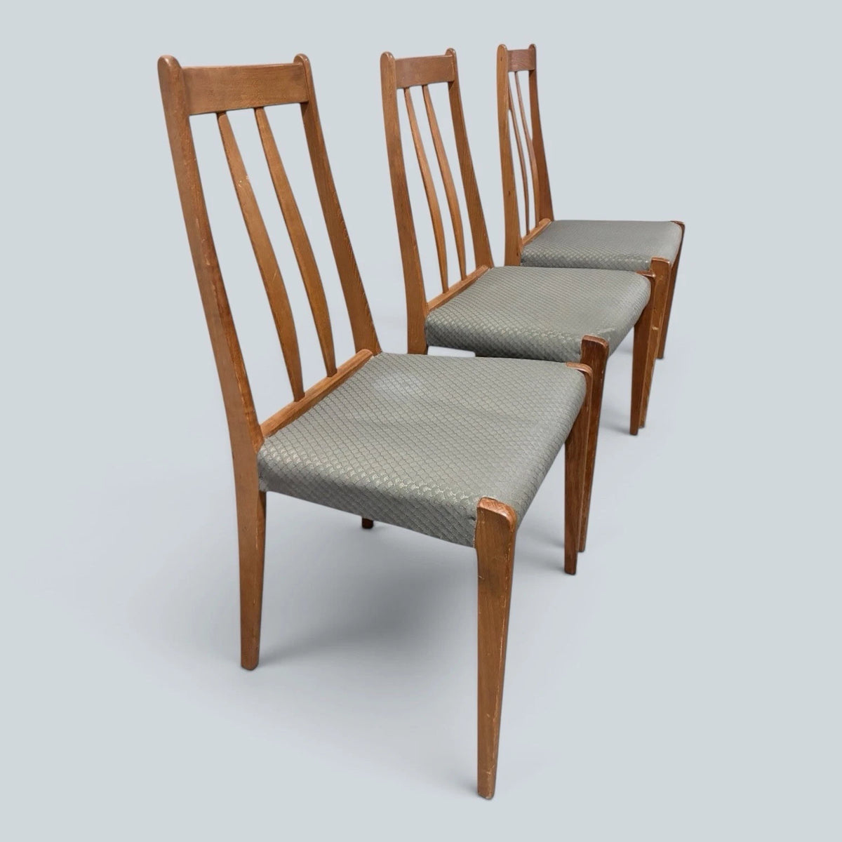 Dyrlund Danish Teak Highback Dining Chairs – Set of Four – view 9