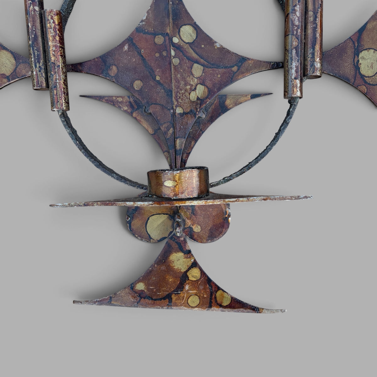 Henrik Horst Danish Brutalist wall sculpture and candle holder – view 4