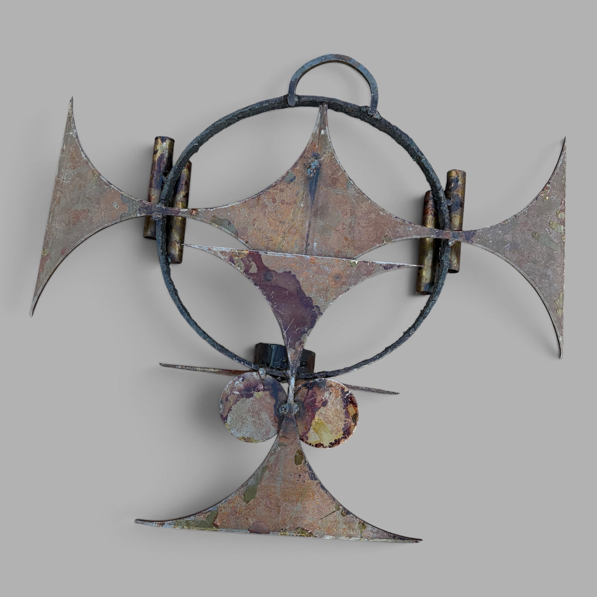 Henrik Horst Danish Brutalist wall sculpture and candle holder – view 7