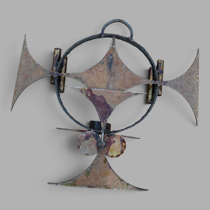 Henrik Horst Danish Brutalist wall sculpture and candle holder – view 7