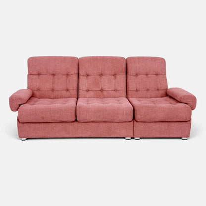 Heal’s Mid Century Dusty Pink Modular Three-Seater Sofa – photo 3