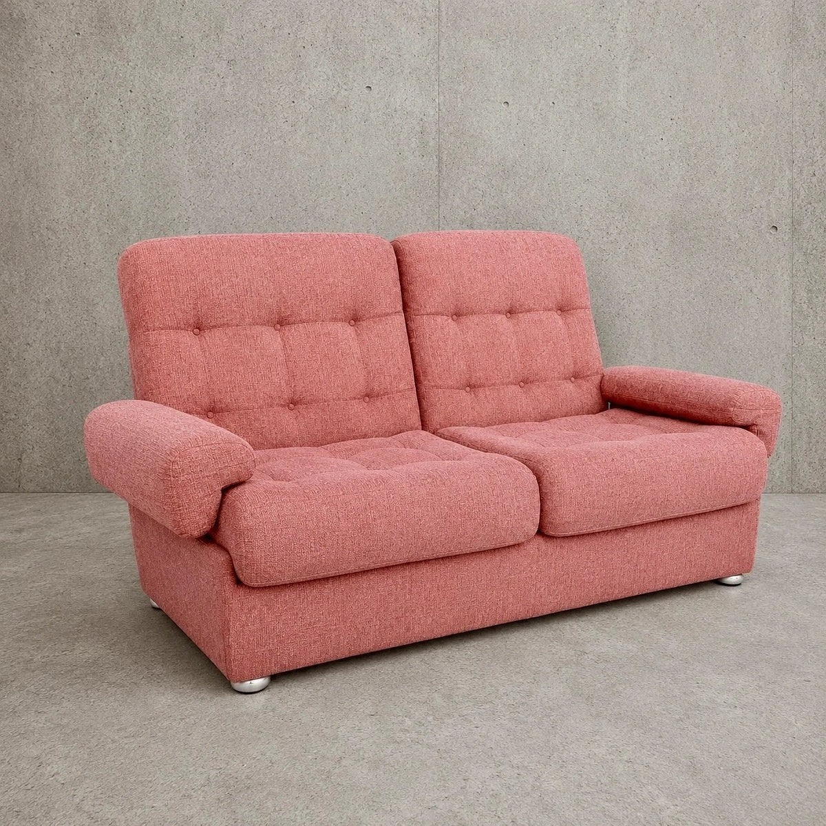 Heal’s Mid Century Dusty Pink Modular Two-Seater Sofa – photo 1