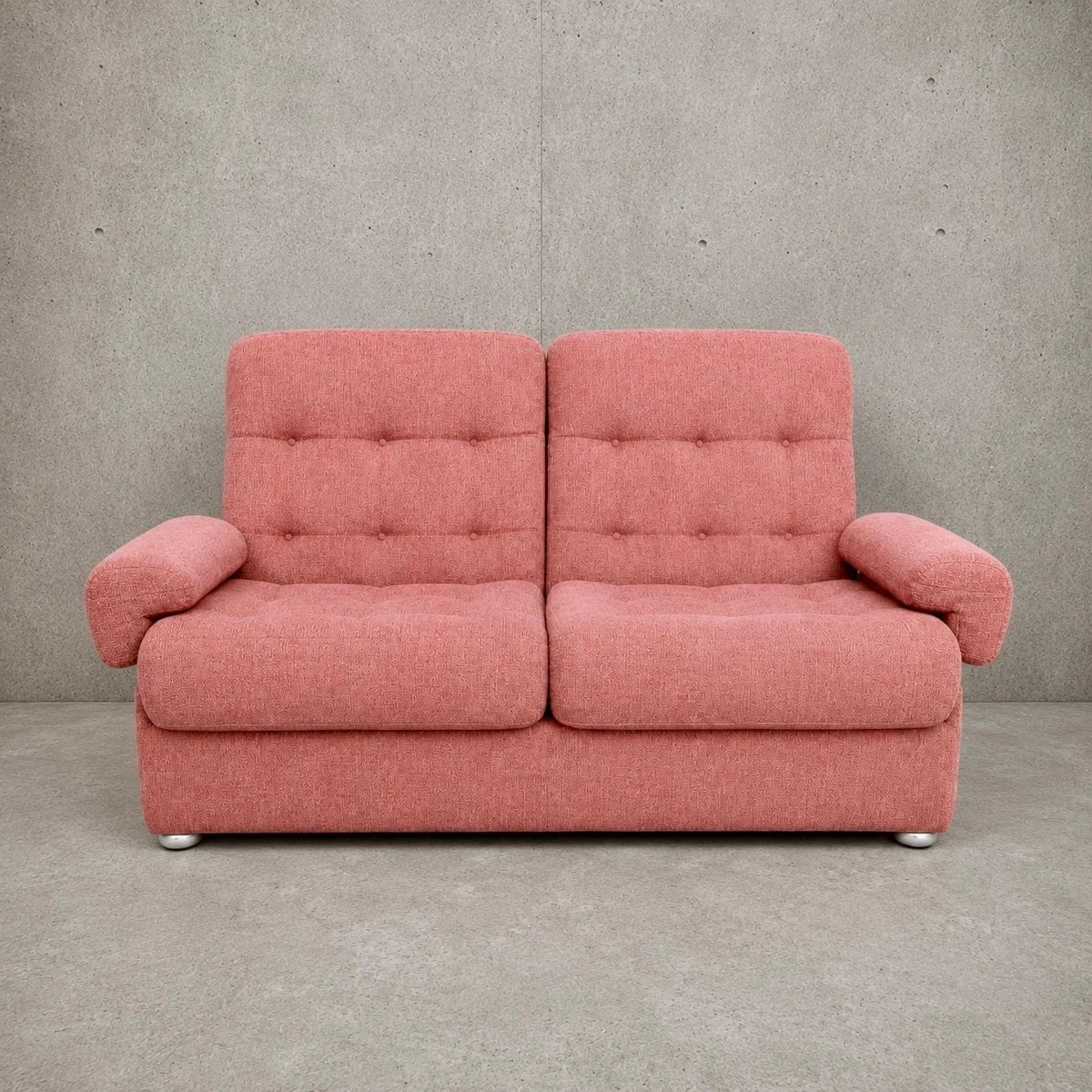 Heal’s Mid Century Dusty Pink Modular Two-Seater Sofa – photo 2