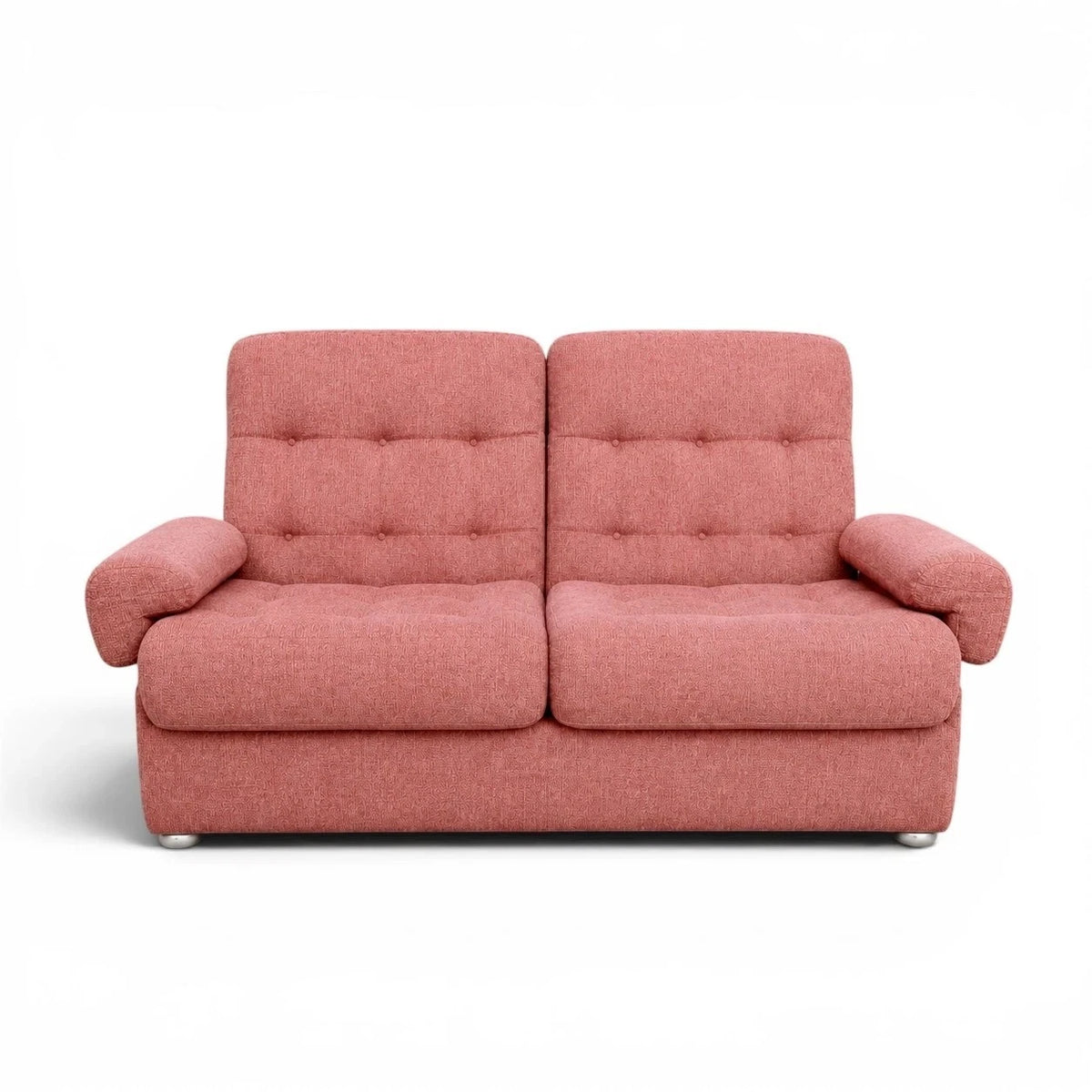 Heal’s Mid Century Dusty Pink Modular Two-Seater Sofa – photo 3