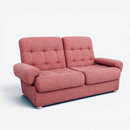 Heal’s Mid Century Dusty Pink Modular Two-Seater Sofa – photo 4