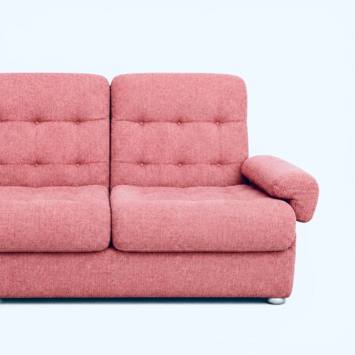 Heal’s Mid Century Dusty Pink Modular Two-Seater Sofa – photo 5