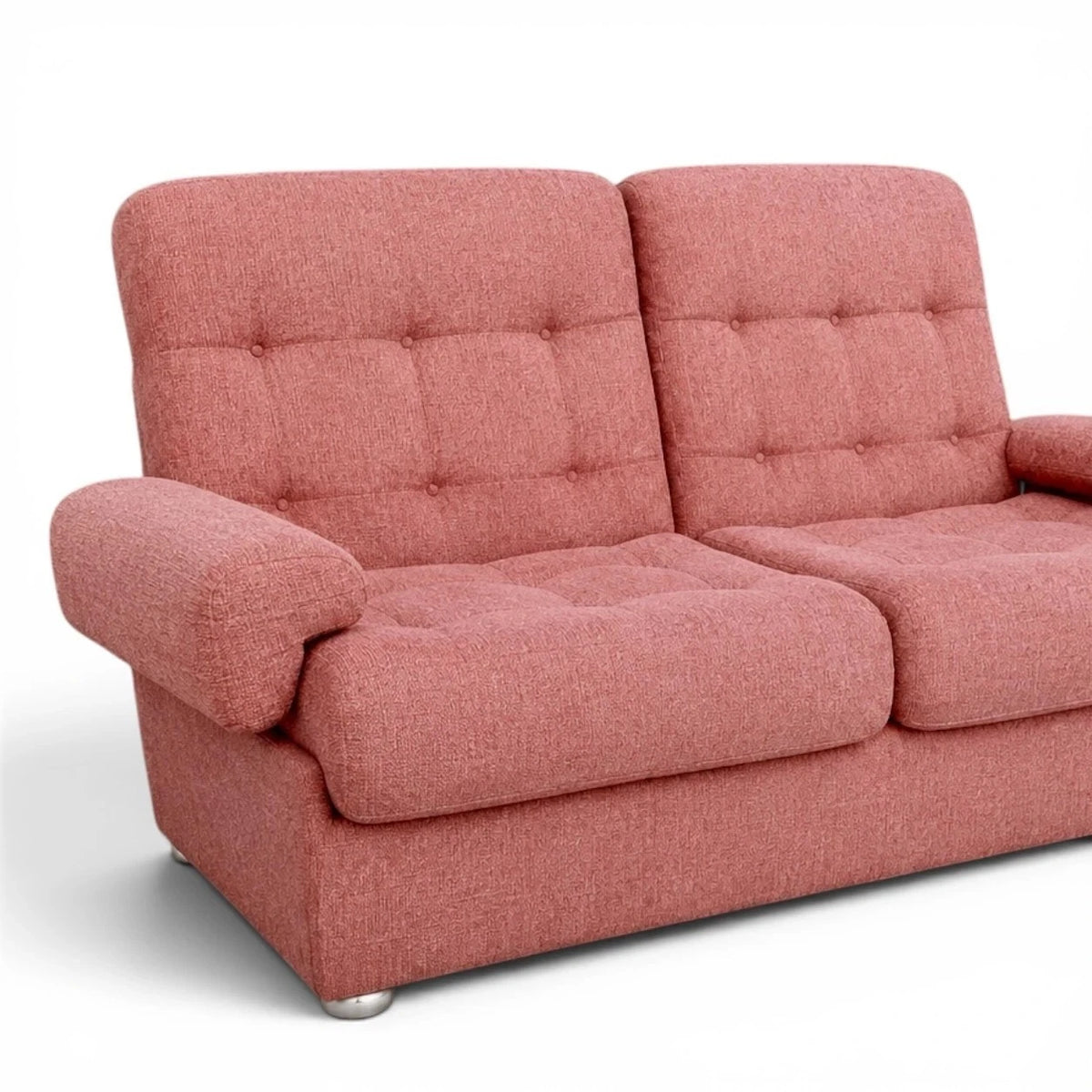 Heal’s Mid Century Dusty Pink Modular Two-Seater Sofa – photo 6