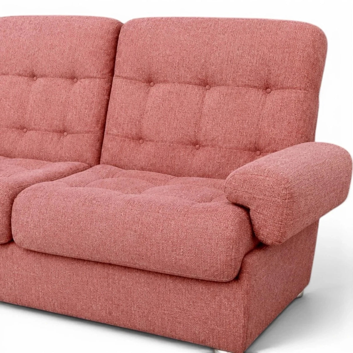 Heal’s Mid Century Dusty Pink Modular Two-Seater Sofa – photo 8