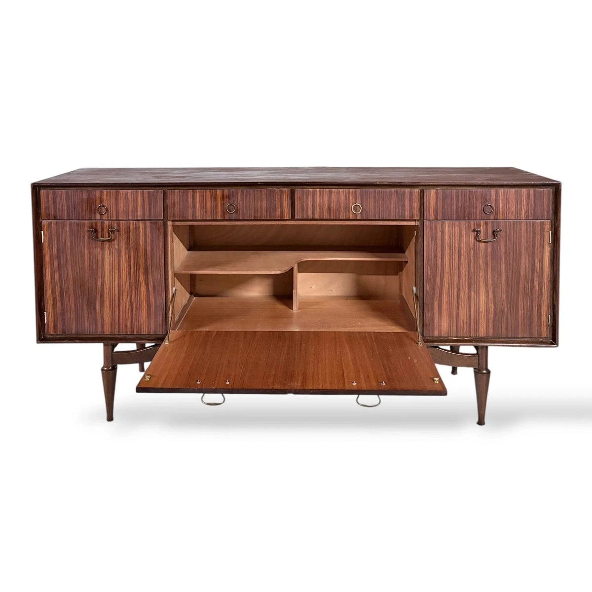 Greaves & Thomas Mid Century Walnut & Teak Sideboard / Drinks Cabinet – photo 10