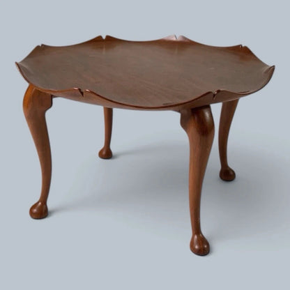 Mid Century Solid Teak Lotus Coffee Table, 1970s – view 4