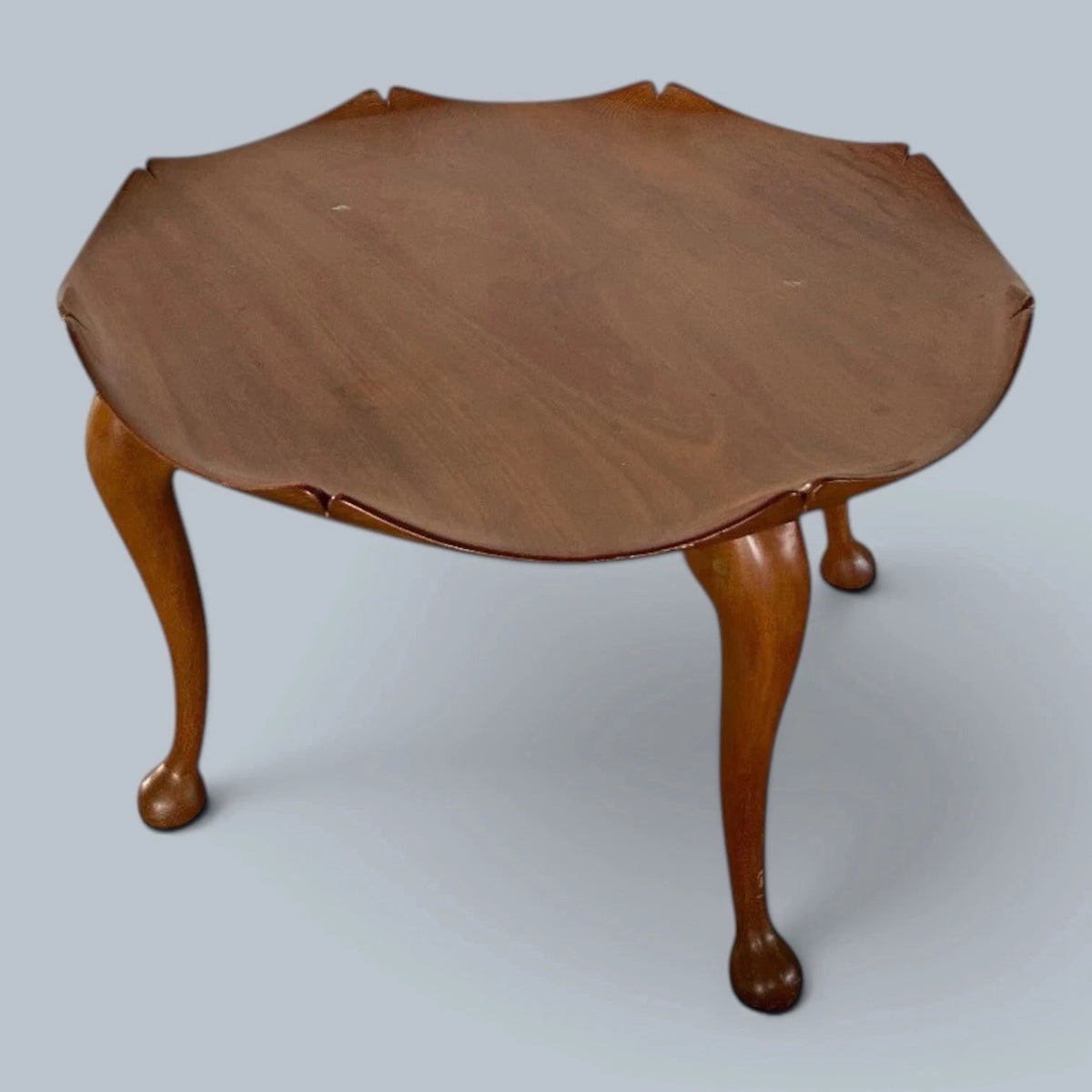 Mid Century Solid Teak Lotus Coffee Table, 1970s – view 6