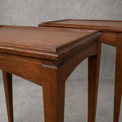 Richard Hornby Mid Century Teak Pair of Nesting Side Tables – view 2
