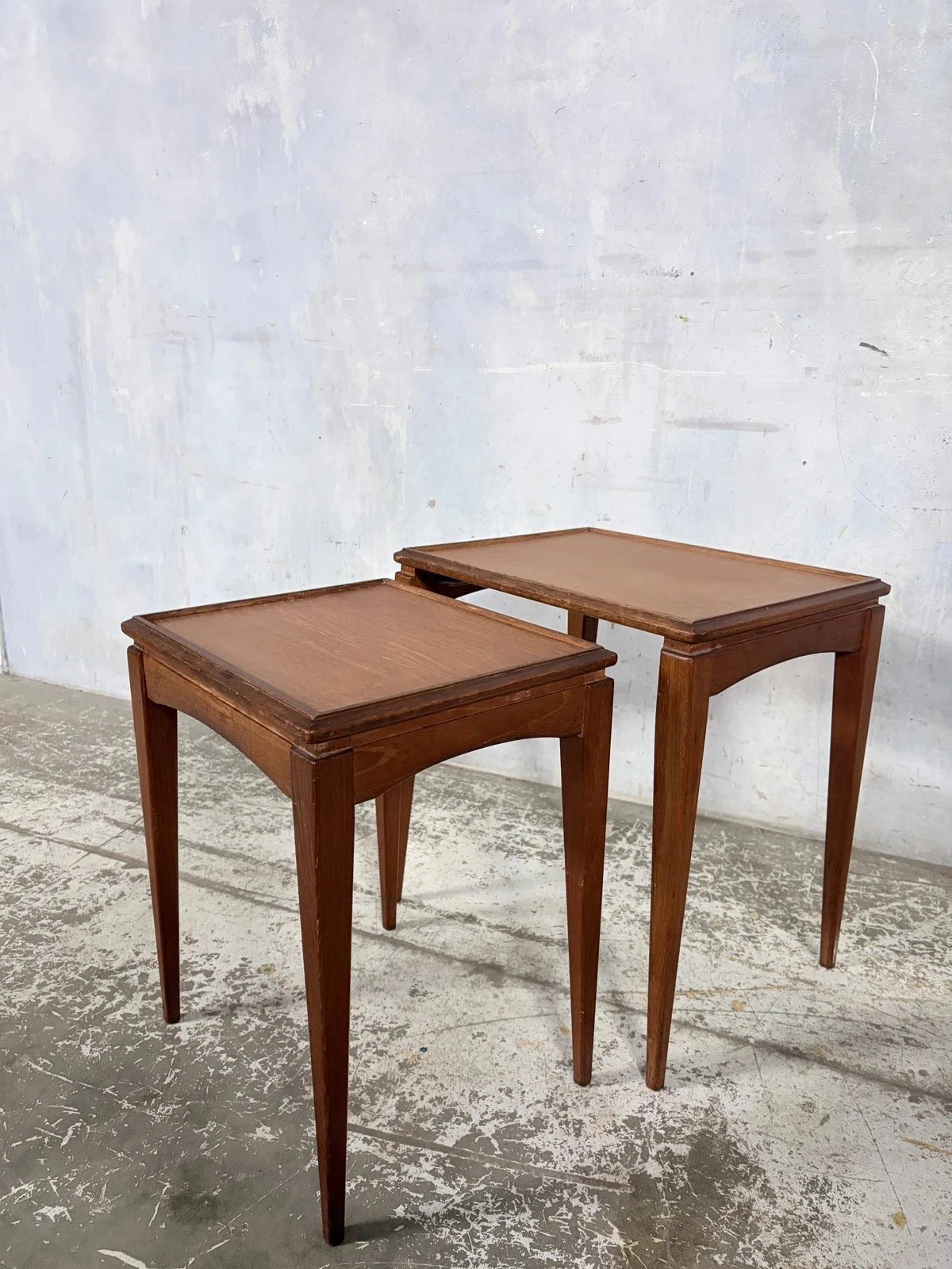 Richard Hornby Mid Century Teak Pair of Nesting Side Tables – view 4