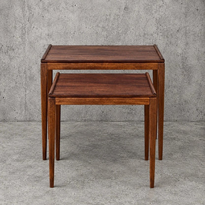 Gordon Russell Mid Century Teak Nest of Two Tables - view 1