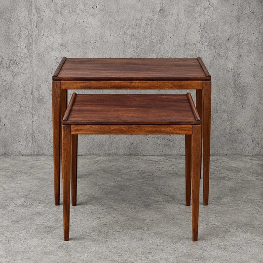 Gordon Russell Mid Century Teak Nest of Two Tables - view 1
