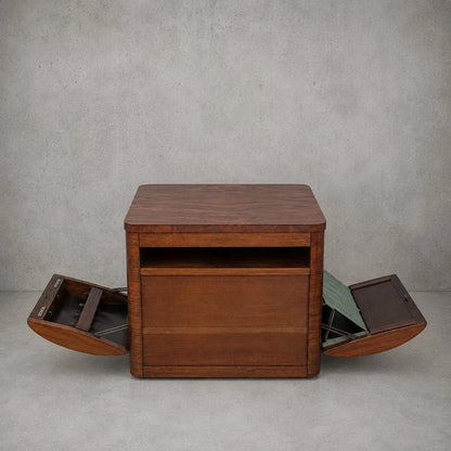 Art Deco Incorporall CC41 Walnut Metamorphic Drinks Cabinet & Trolley - view 2