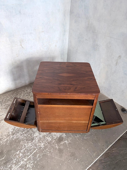 Art Deco Incorporall CC41 Walnut Metamorphic Drinks Cabinet & Trolley - view 4