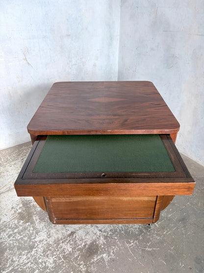 Art Deco Incorporall CC41 Walnut Metamorphic Drinks Cabinet & Trolley - view 5