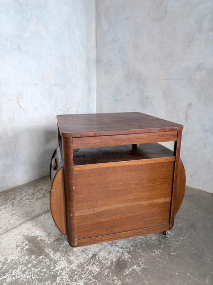 Art Deco Incorporall CC41 Walnut Metamorphic Drinks Cabinet & Trolley - view 6
