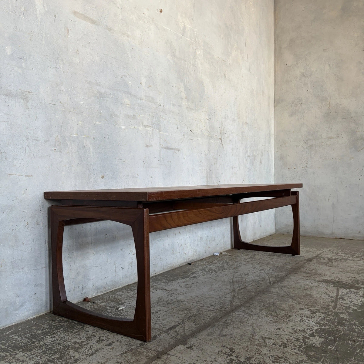 G Plan Quadrille Mid Century Teak Long Coffee Table - view 2