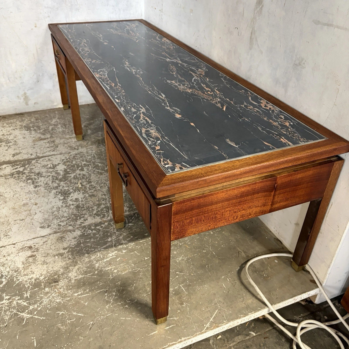 Rare 1950s G Plan E. Gomme Granite-Top Teak Coffee Table - view 4