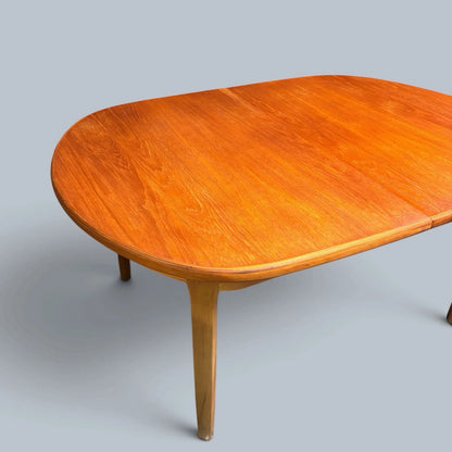 Mid Century Elliots of Newbury Teak Extending Oval Dining Table - view 4