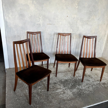 Set of 4 G Plan Teak High Back Dining Chairs by Leslie Dandy - view 2