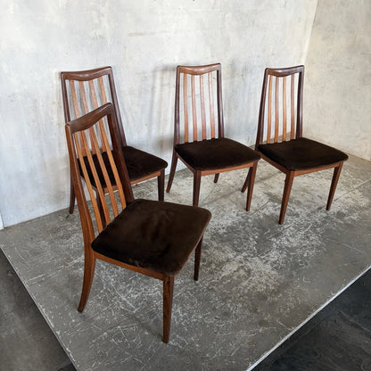 Set of 4 G Plan Teak High Back Dining Chairs by Leslie Dandy - view 4