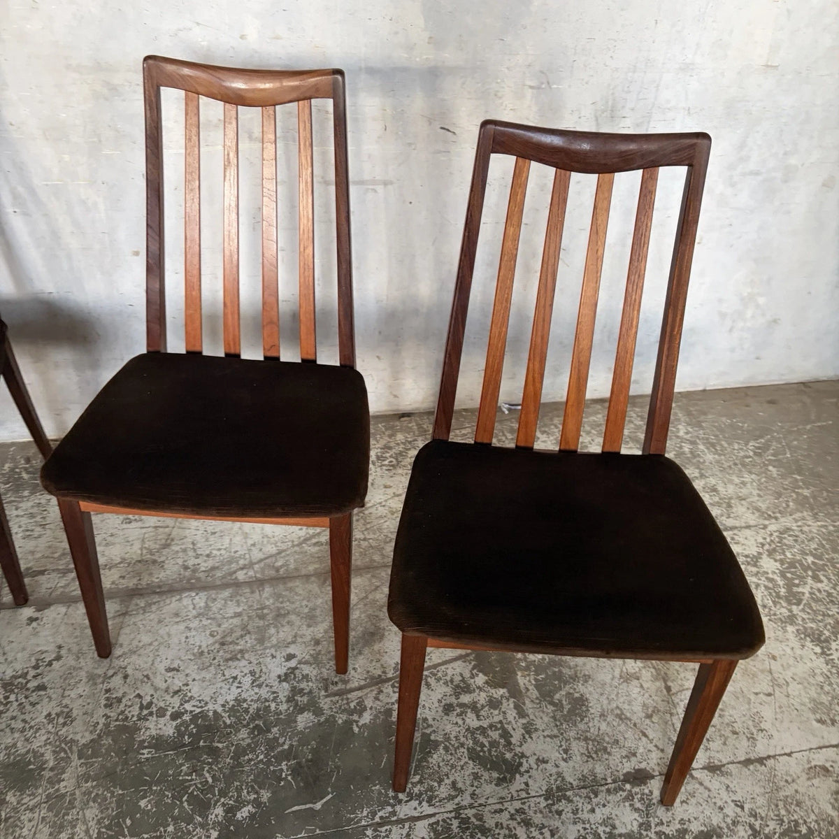 Set of 4 G Plan Teak High Back Dining Chairs by Leslie Dandy - view 5