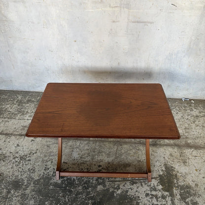 Mid Century Myers Teak Folding Card & Side Table - view 2