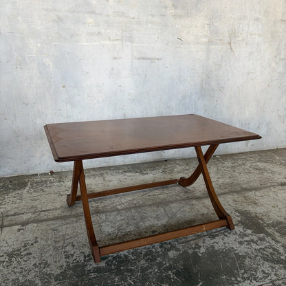 Mid Century Myers Teak Folding Card & Side Table - view 3