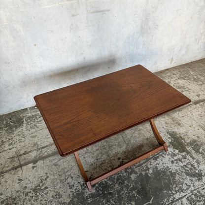 Mid Century Myers Teak Folding Card & Side Table - view 4