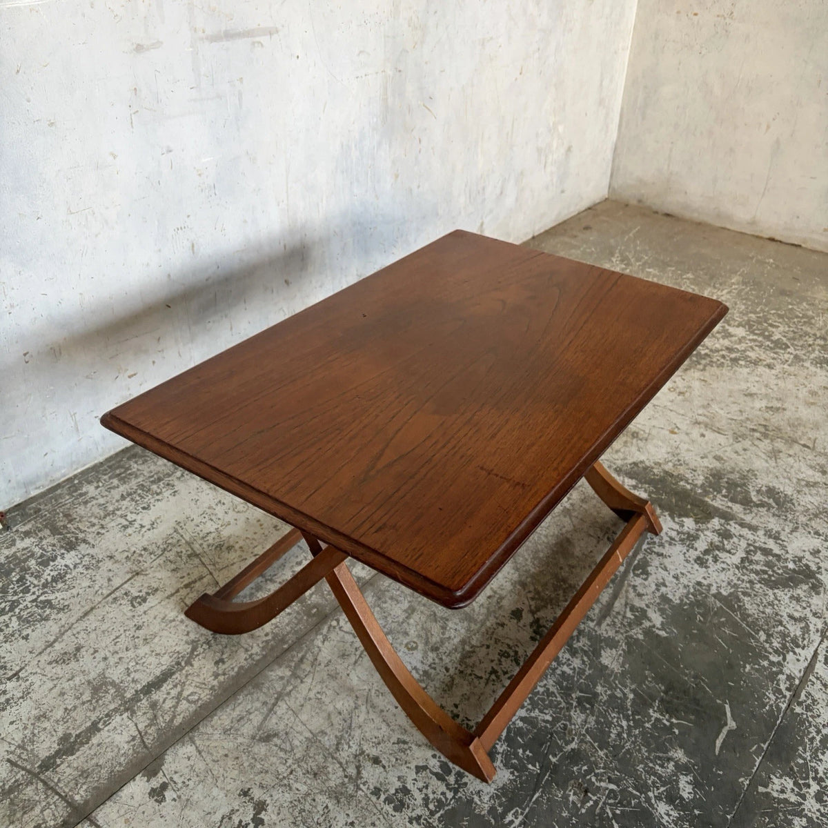 Mid Century Myers Teak Folding Card & Side Table - view 5