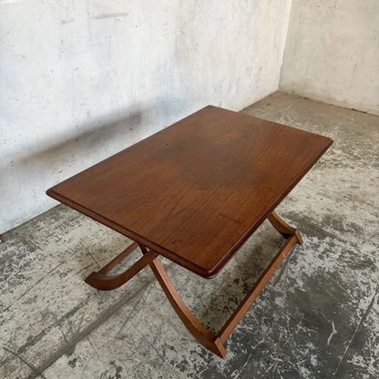 Mid Century Myers Teak Folding Card & Side Table - view 5